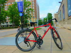 Touring Bicycle in Downtown Raleigh