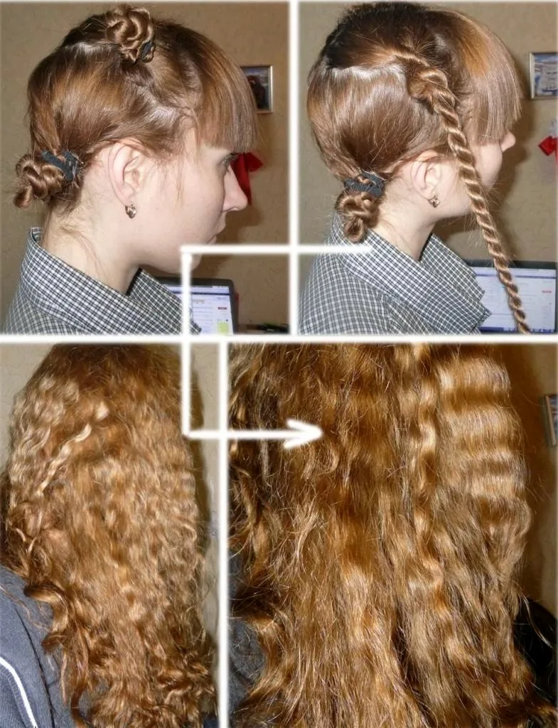 Кудри без плойки и бигуди